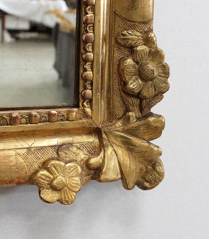 Small Mirror In Golden Wood, Regency Style - Late Nineteenth-photo-5