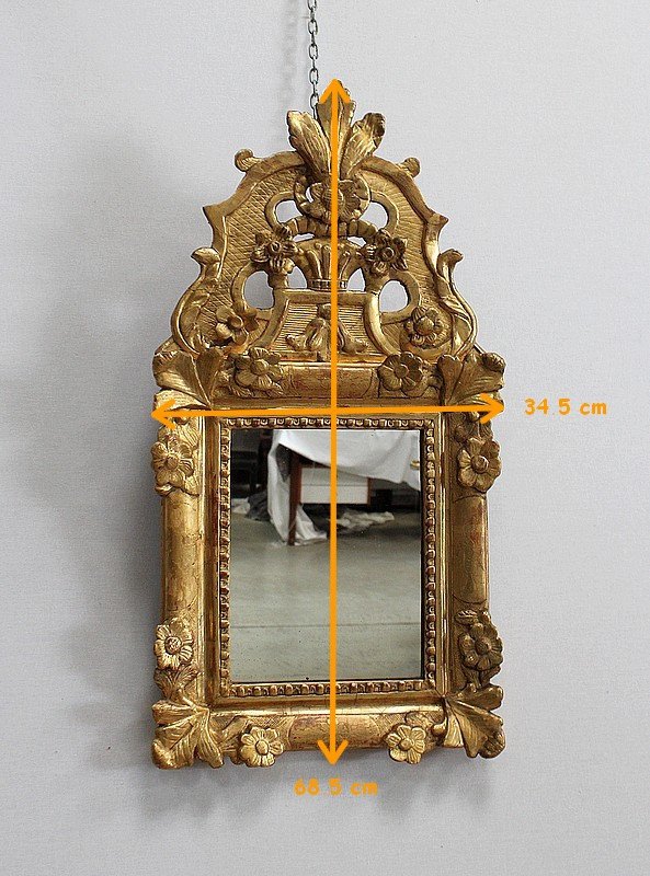 Small Mirror In Golden Wood, Regency Style - Late Nineteenth-photo-6