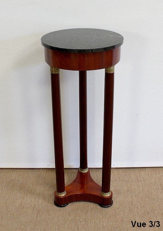 Athenian Bolster In Mahogany And Marble, Empire Style - Early Twentieth-photo-7