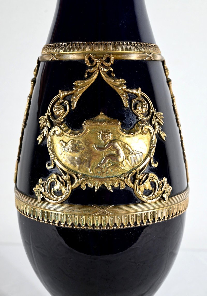 Vase En Céramique Et Bronze Doré – Fin XIXe-photo-3