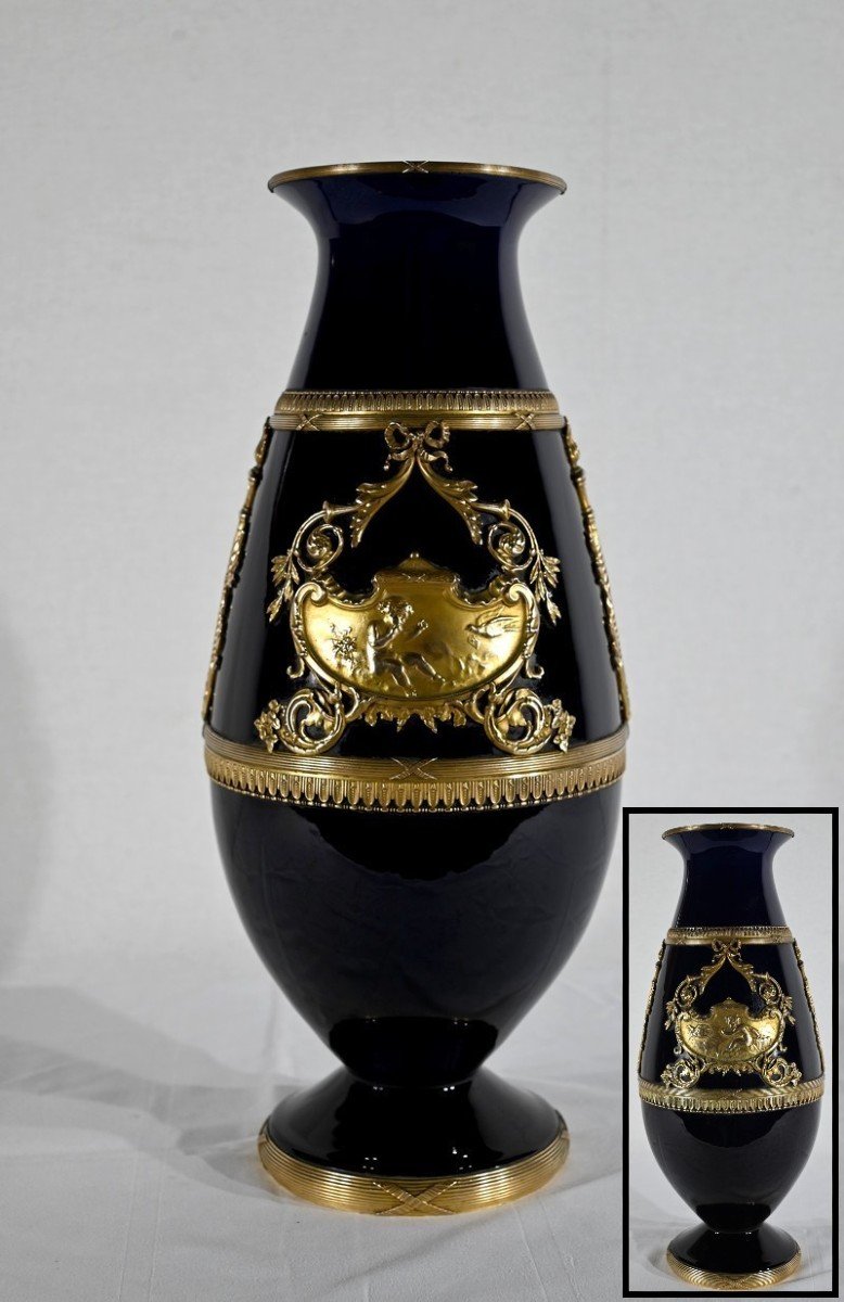 Vase En Céramique Et Bronze Doré – Fin XIXe