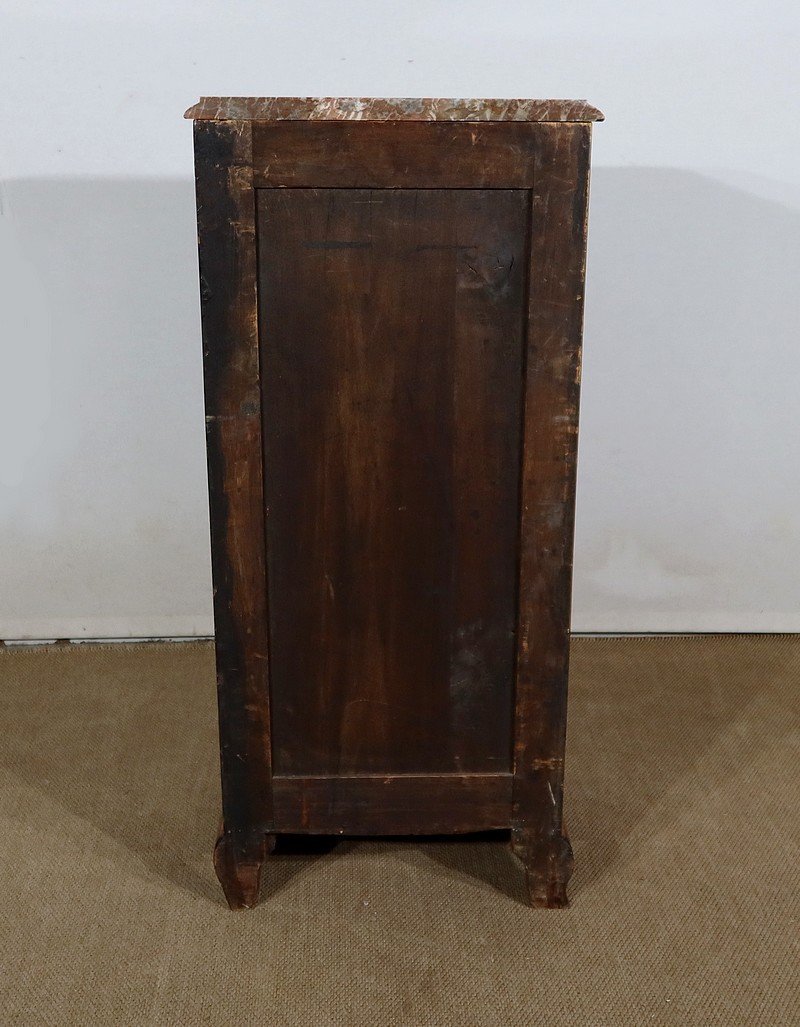 Small Chest Of Drawers In Precious Wood Marquetry, Napoleon III Period - Mid-19th Century-photo-7