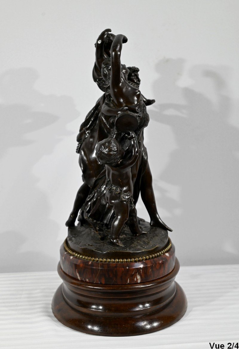 Bronze « L’enfance De Silène », D’après Clodion – 2ème Partie Du XIXe-photo-5