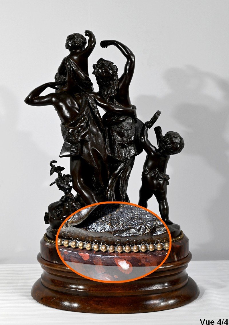 Bronze « L’enfance De Silène », D’après Clodion – 2ème Partie Du XIXe-photo-8