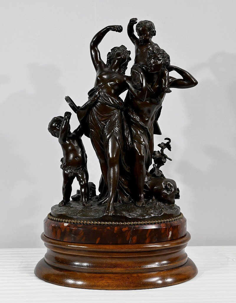 Bronze « L’enfance De Silène », D’après Clodion – 2ème Partie Du XIXe