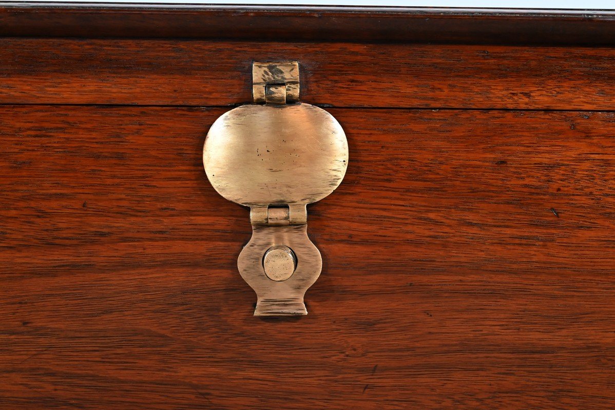 Teak Residence Chest, India - Late Nineteenth-photo-2