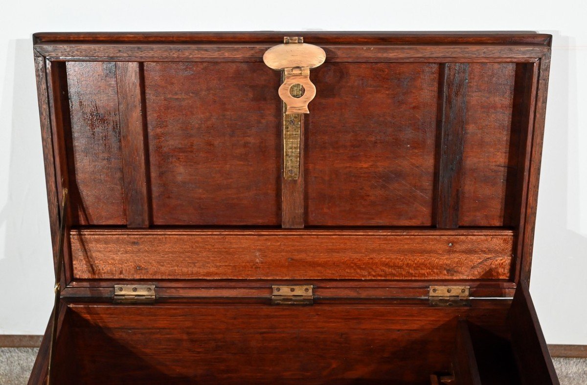 Teak Residence Chest, India - Late Nineteenth-photo-8