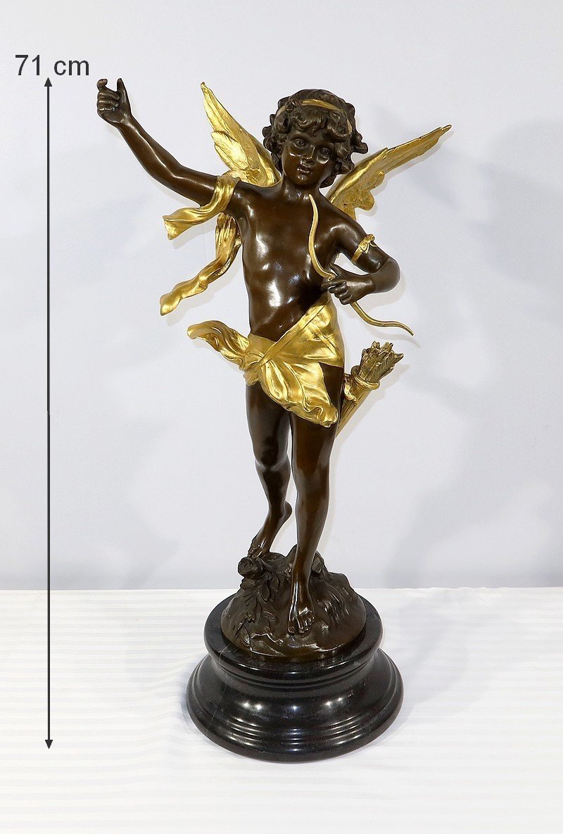 Important Bronze "cupid" By Charles B. - XIXth-photo-2