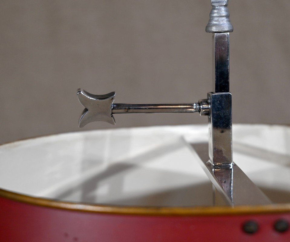 Bouillotte Lamp In Silver Metal - Early Twentieth-photo-3