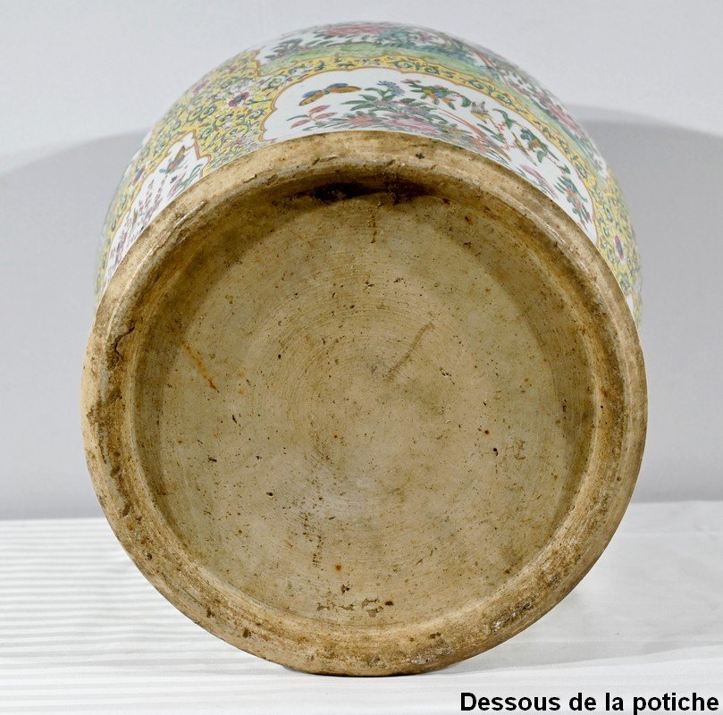 Importante Potiche En Porcelaine, Canton – Fin XIXe-photo-8