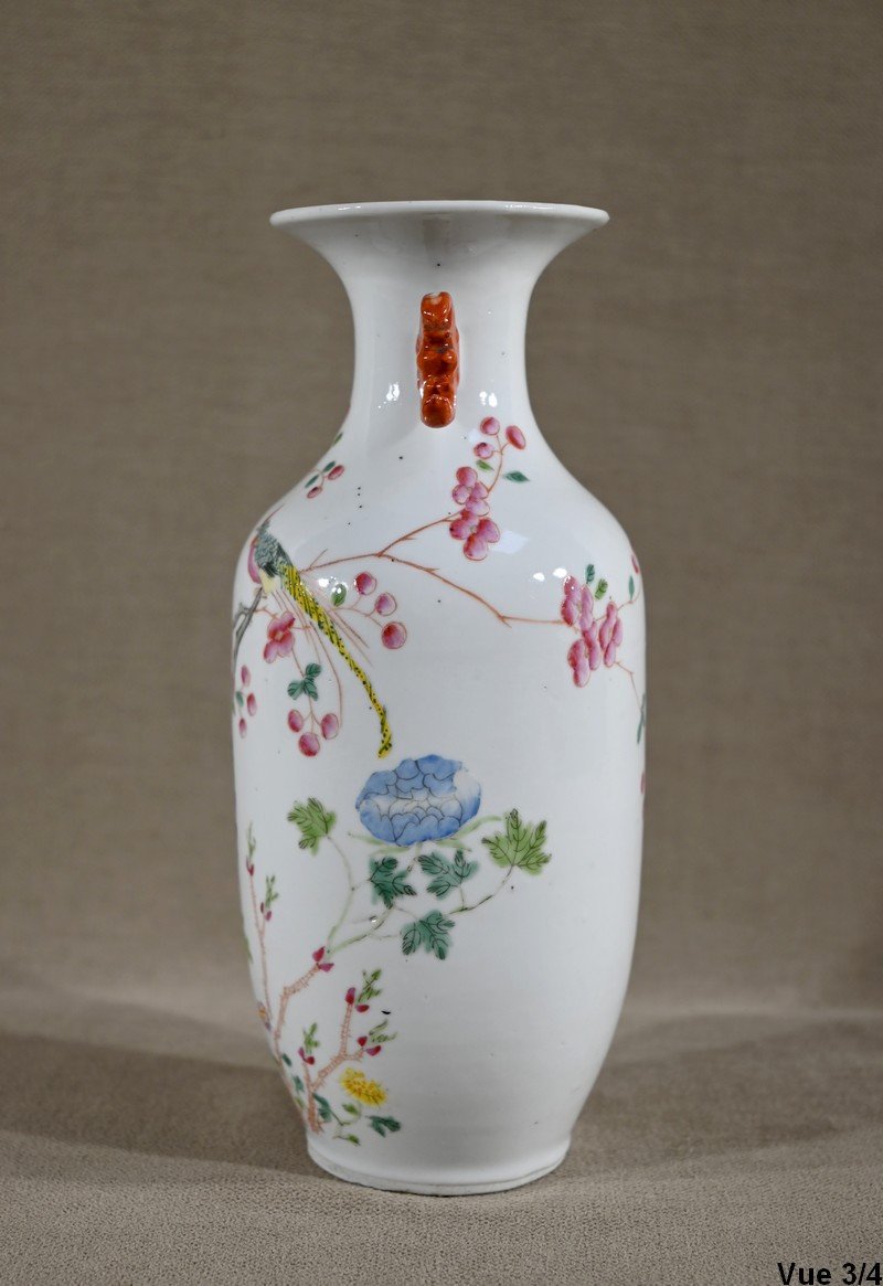 Vase En Porcelaine, Chine – Fin XIXe-photo-4