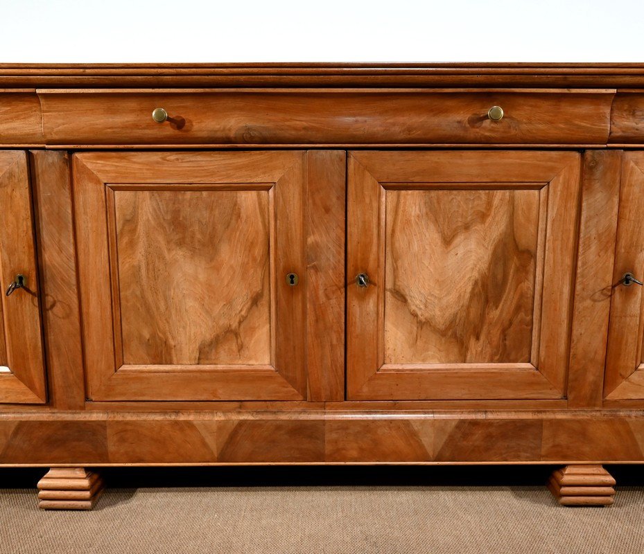 Important Sideboard In Blond Walnut, Louis Philippe Period - Mid-19th Century-photo-2