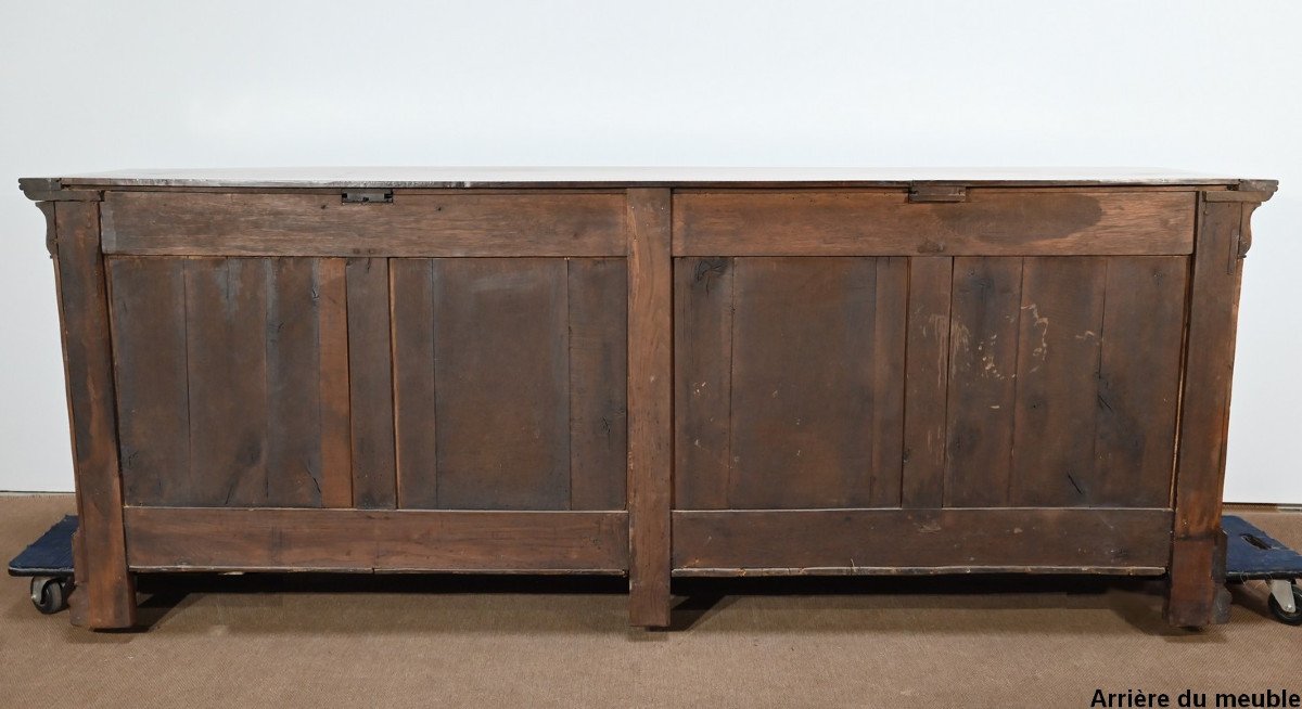 Important Sideboard In Blond Walnut, Louis Philippe Period - Mid-19th Century-photo-8