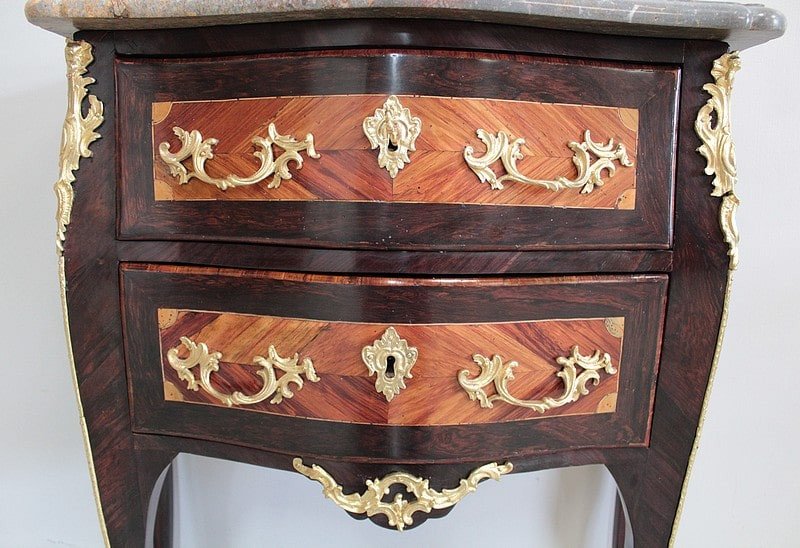 Commode Louis XV Period, Stamped Ellaume Eighteenth-photo-3