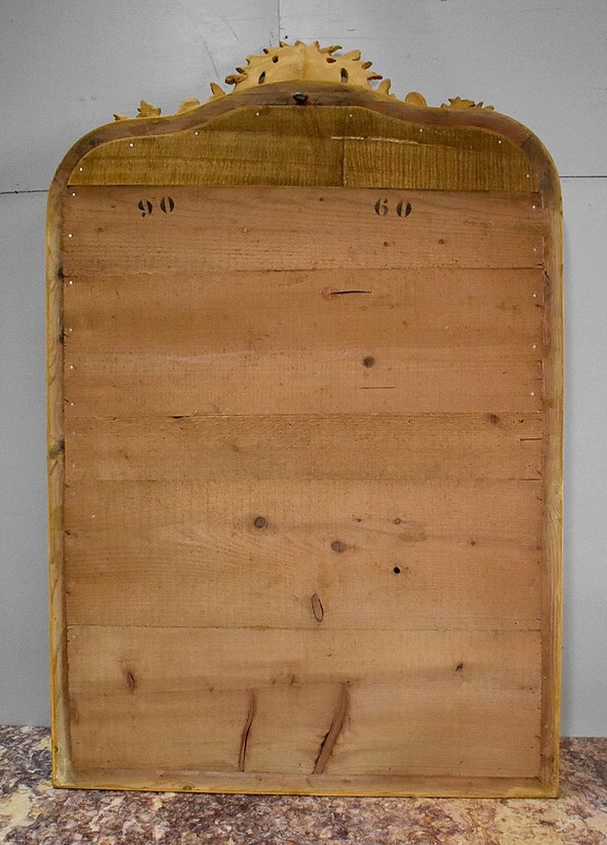 Miroir En Bois Doré, époque Napoléon III – XIXe-photo-7