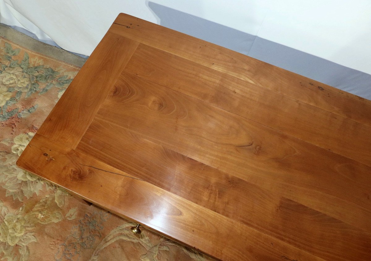 Living Room Coffee Table In Solid Cherry - 2nd Half Nineteenth-photo-1