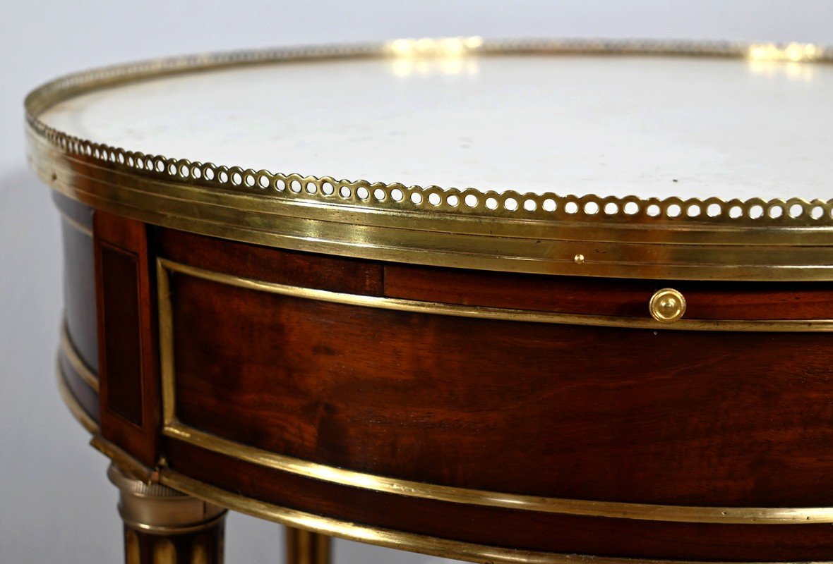 Table Bouillotte En Acajou, époque Louis XVI – XVIIIe-photo-1