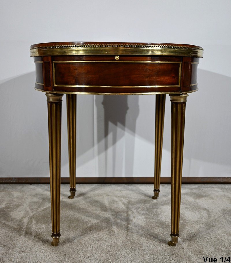 Mahogany Bouillotte Table, Louis XVI Period - Eighteenth-photo-2