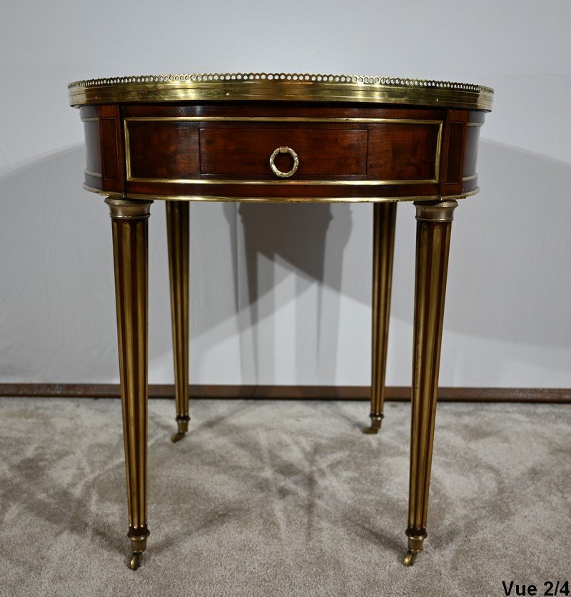 Table Bouillotte En Acajou, époque Louis XVI – XVIIIe-photo-4