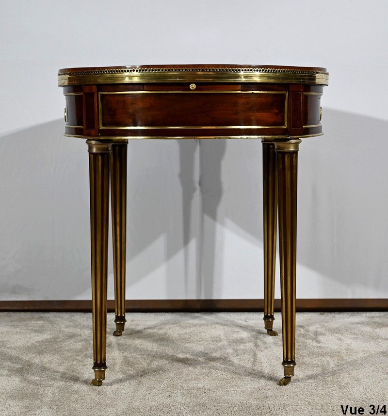 Mahogany Bouillotte Table, Louis XVI Period - Eighteenth-photo-6