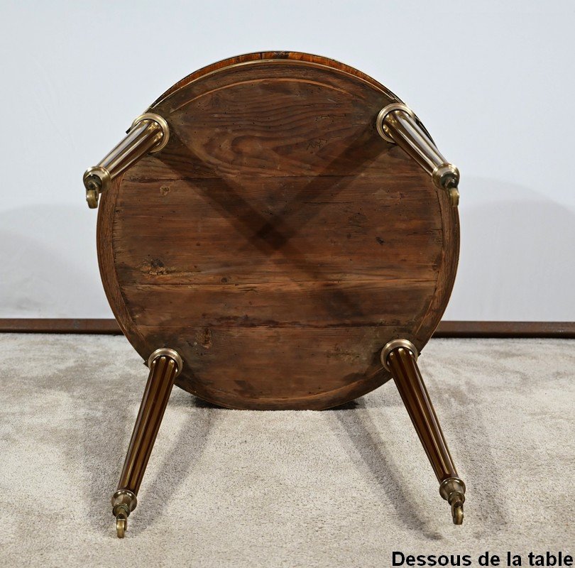 Mahogany Bouillotte Table, Louis XVI Period - Eighteenth-photo-8