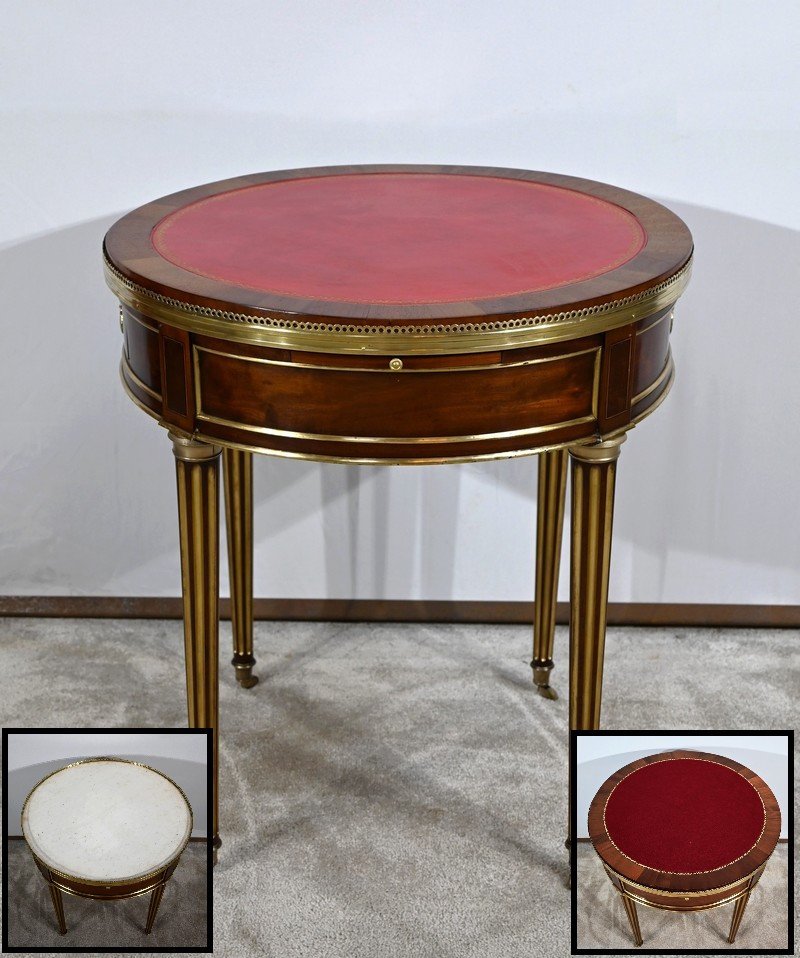 Table Bouillotte En Acajou, époque Louis XVI – XVIIIe