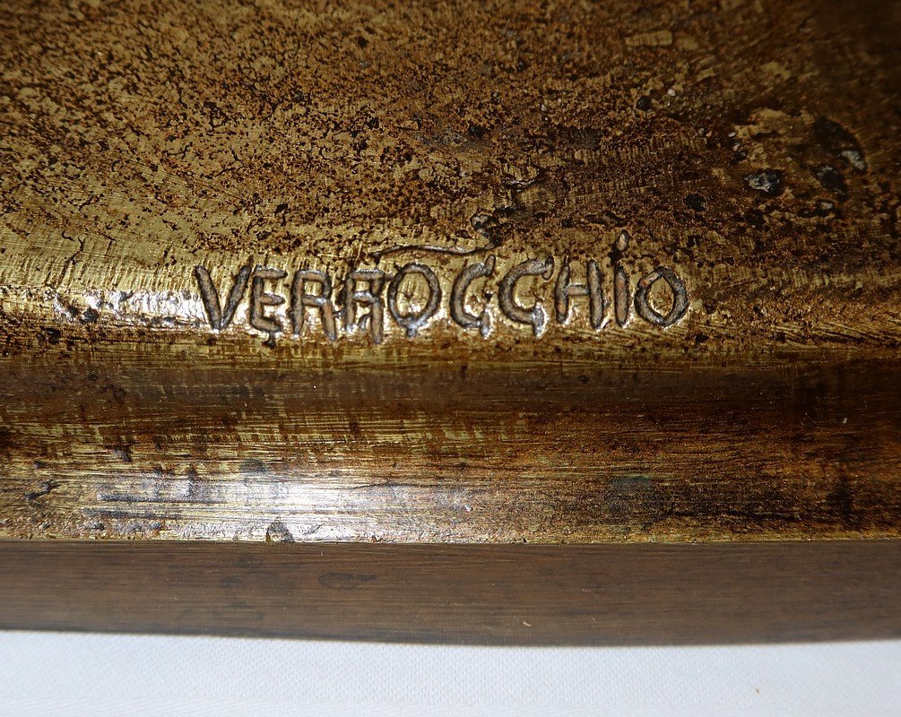 Bronze « le Colleone » D’après Verrocchio – Fin XIXe-photo-4