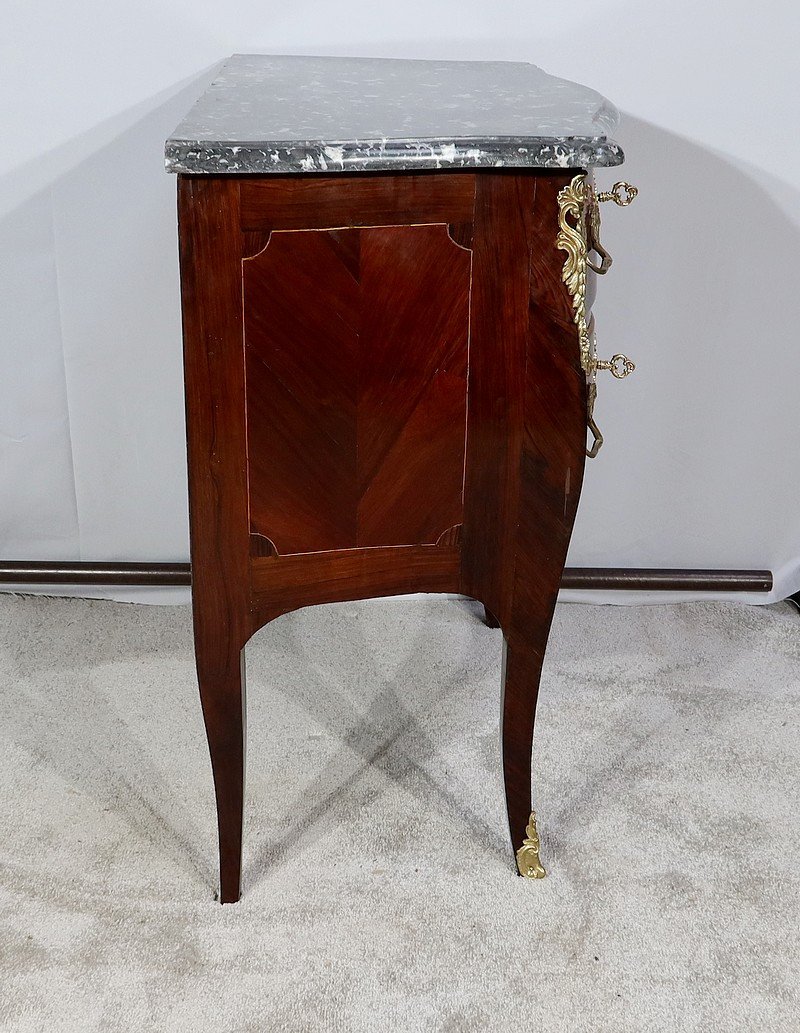 Small Tomb Commode In Precious Wood, Transition Louis XIV / Louis XV - Eighteenth-photo-5