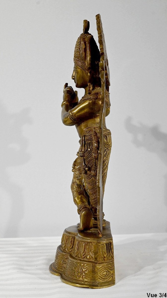 Bronze « Krishna » - Fin XIXe-photo-5