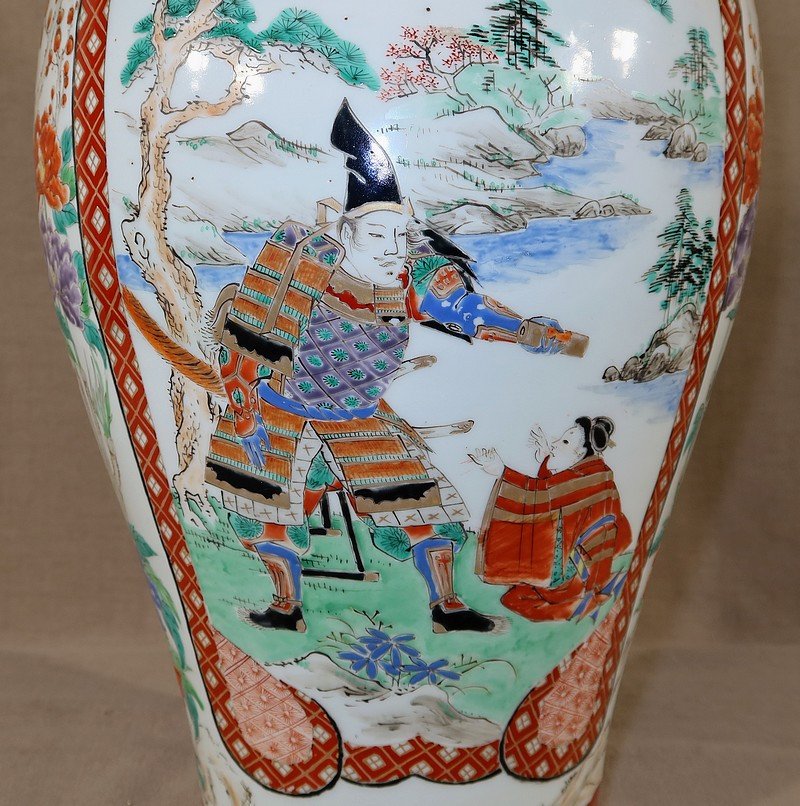Grand Vase En Porcelaine Japonaise – Fin XIXe-photo-3