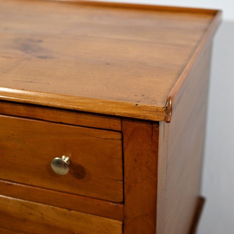 Small Chiffonnière Table In Cherry, Directoire Period - Early 19th Century-photo-1