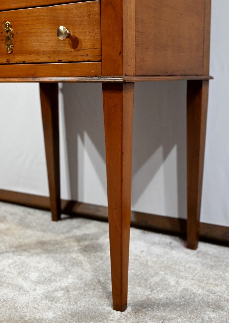 Petite Table Chiffonnière En Merisier, époque Directoire – Début XIXe-photo-4