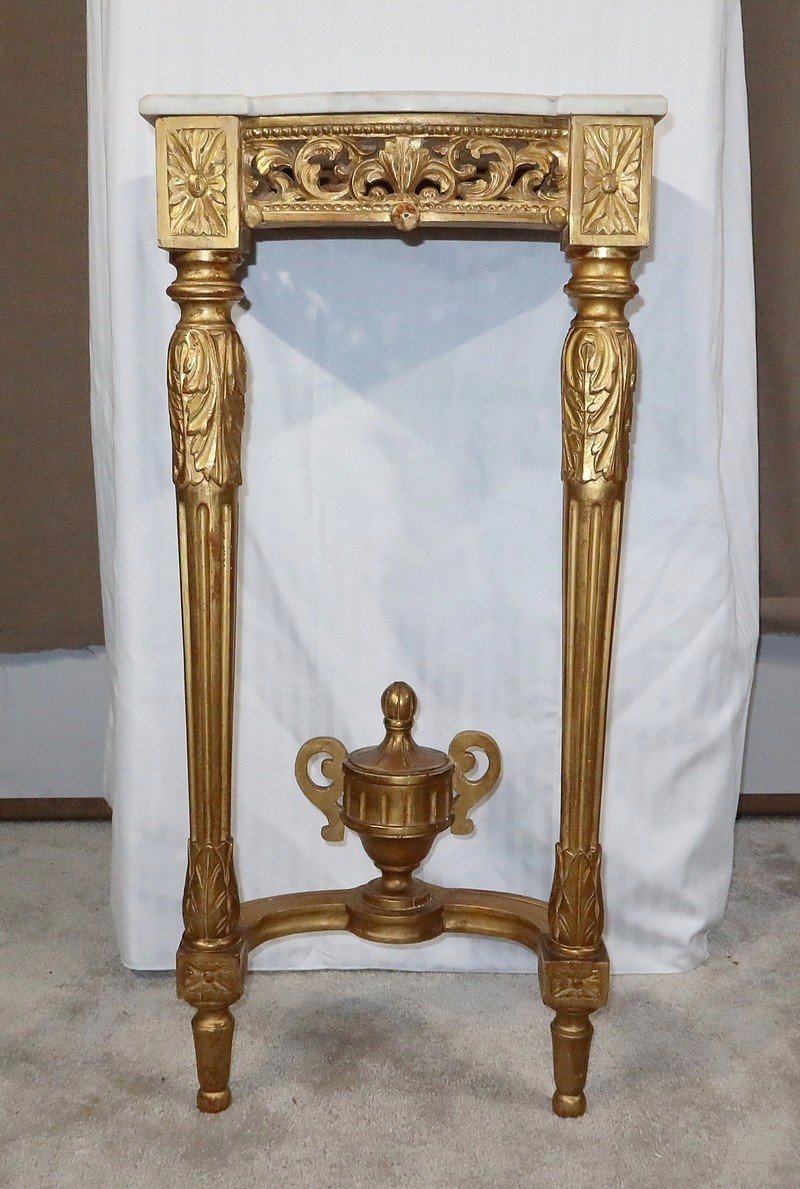 Small Wall Console, Louis XVI Style - Late 19th Century-photo-2