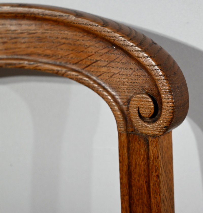 Suite Of 5 Chairs In Solid Oak, Louis Philippe Period - 2nd Half Of The Nineteenth-photo-1