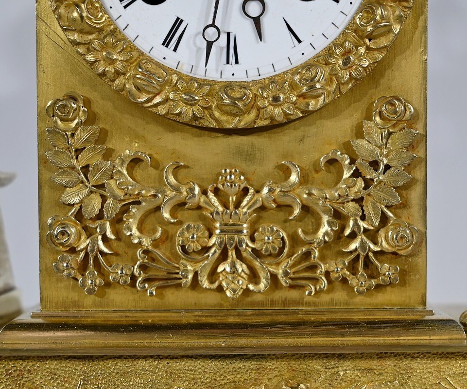 Horloge En  Bronze Doré – Début XIXe-photo-3
