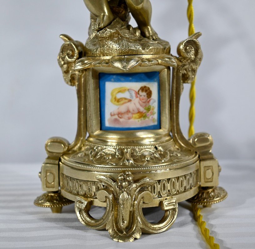 Pair Of Candlesticks In Gilt Bronze, Napoleon III Period - Mid-19th Century-photo-4