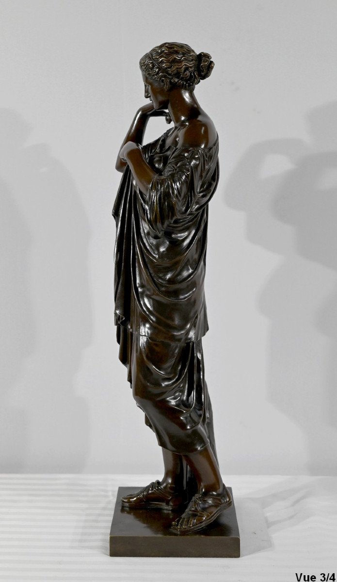 Important Bronze "diane De Gabies", After Praxiteles - Early 20th Century-photo-4