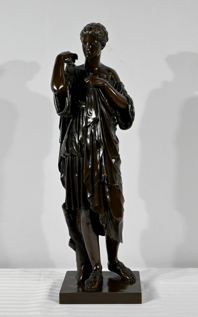 Important Bronze "diane De Gabies", After Praxiteles - Early 20th Century
