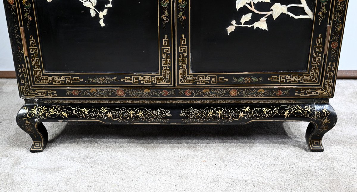 Sideboard In Lacquered Wood, China - Mid 20th Century-photo-4