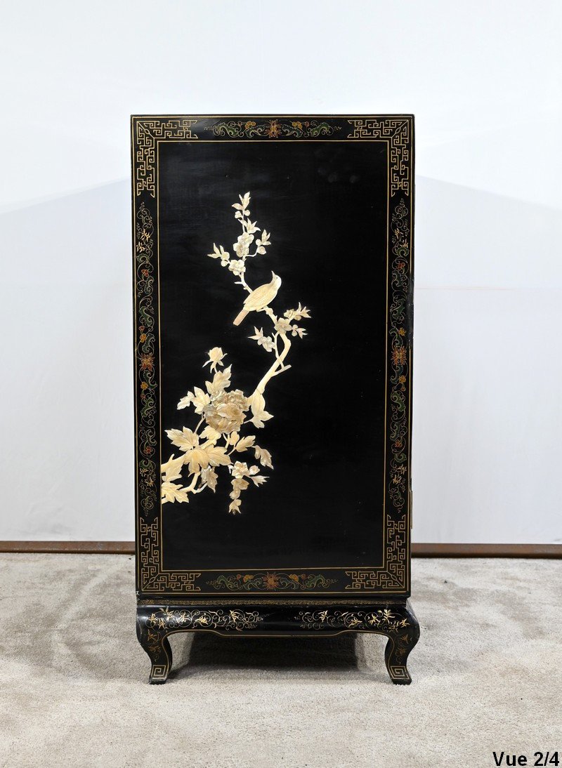 Sideboard In Lacquered Wood, China - Mid 20th Century-photo-5
