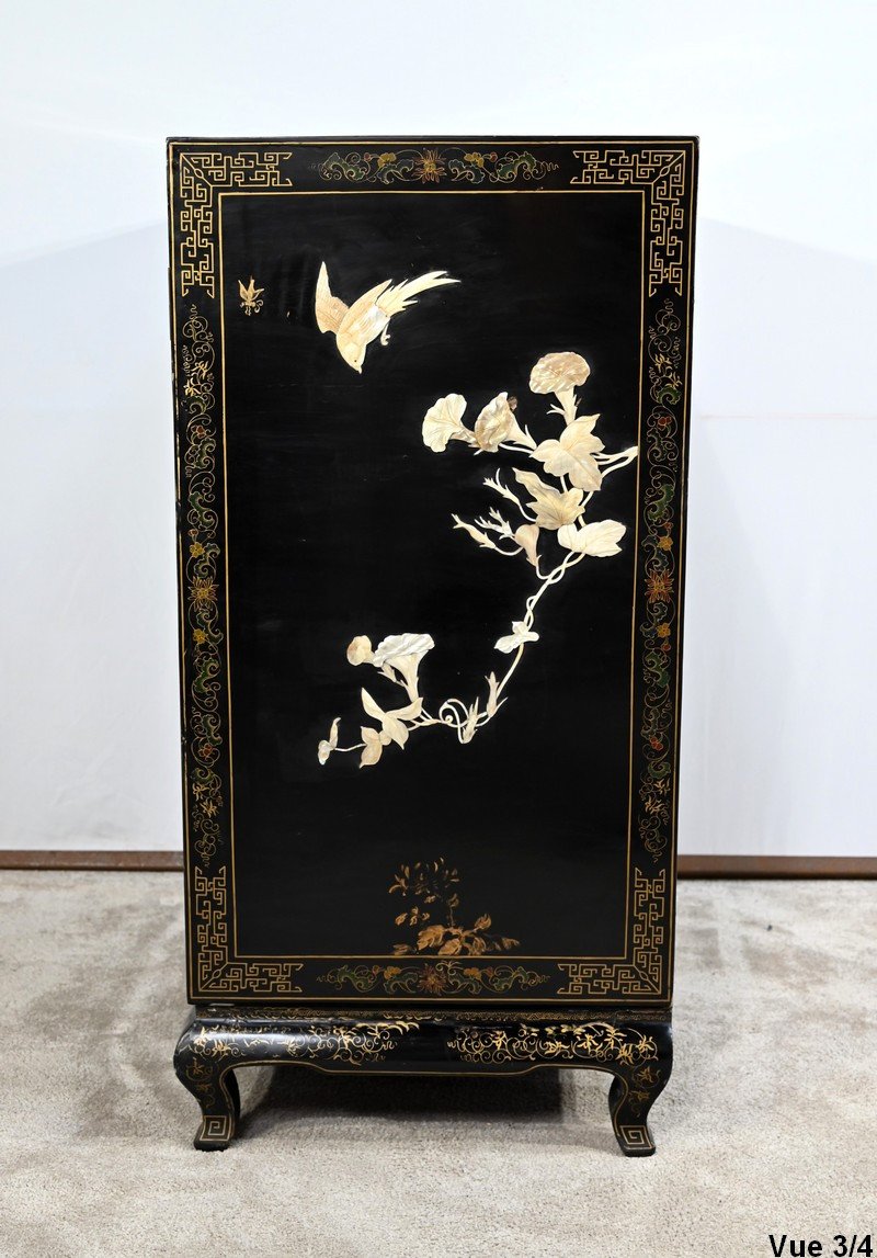 Sideboard In Lacquered Wood, China - Mid 20th Century-photo-7