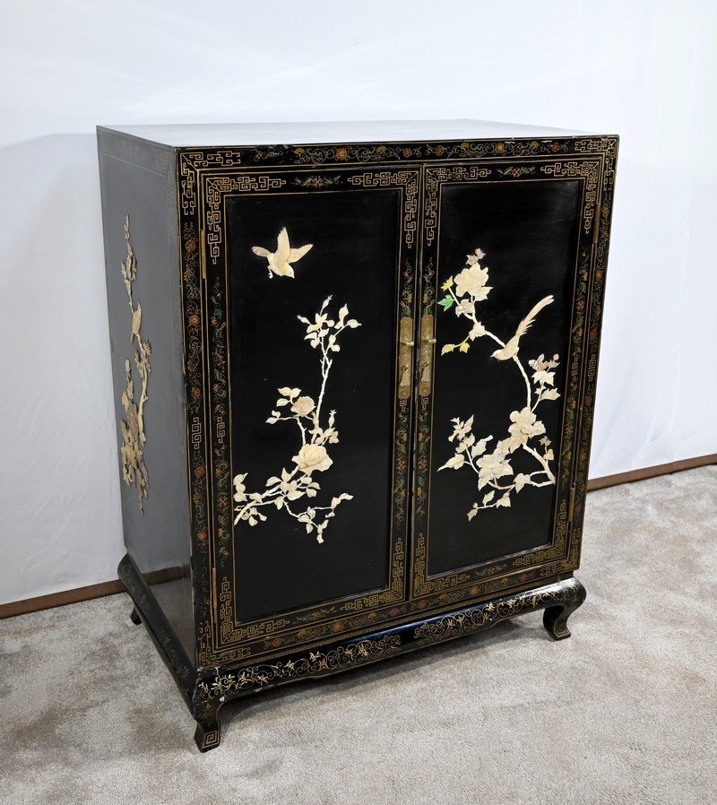 Sideboard In Lacquered Wood, China - Mid 20th Century