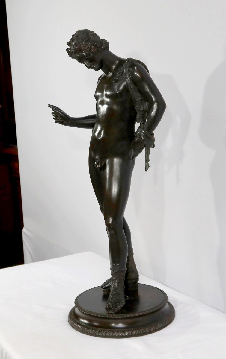 Important Bronze « Narcisse » De M. Amodio  – Fin XIXe-photo-3