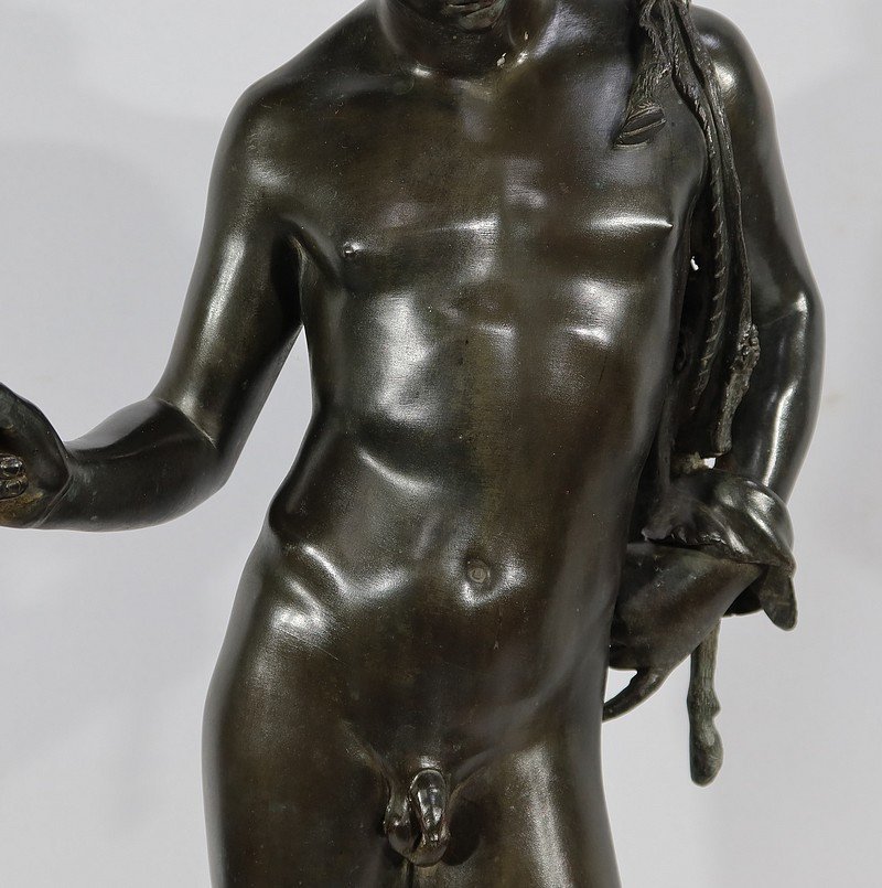 Important Bronze "narcissus" By M. Amodio - Late 19th Century-photo-2