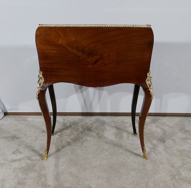 Slope Desk In Precious Wood, Napoleon III Period - Mid-19th Century-photo-8