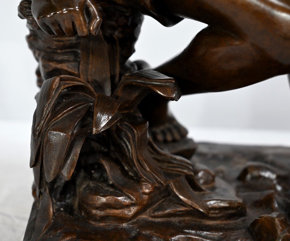 Bronze « L’enfant à L’epuisette », Signé R.guillaume – XXe-photo-2