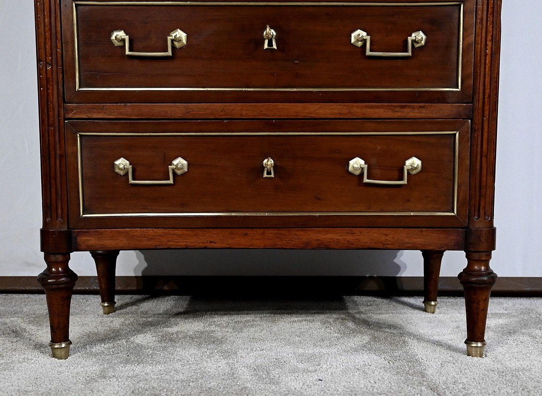 Small Mahogany Chest Of Drawers, Louis XVI Period - XVIIIth-photo-5