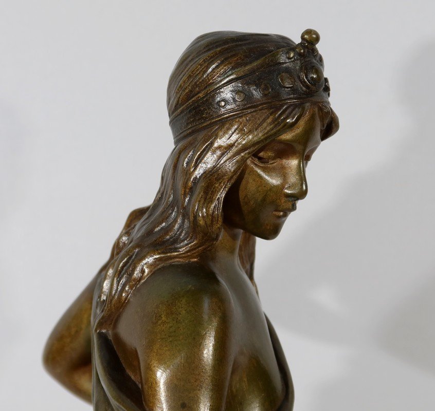 Bronze « Talisman » De E. Villanis – Début XXe-photo-3