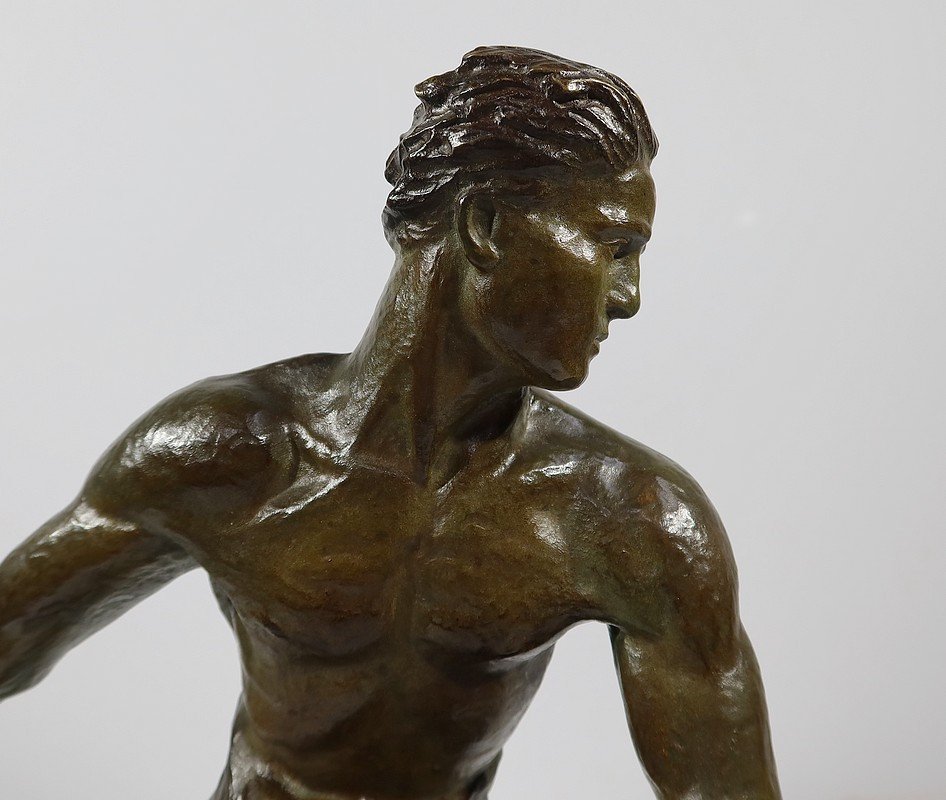 Bronze “the Sower” By A. Kelety, Art Deco - 1930-photo-3