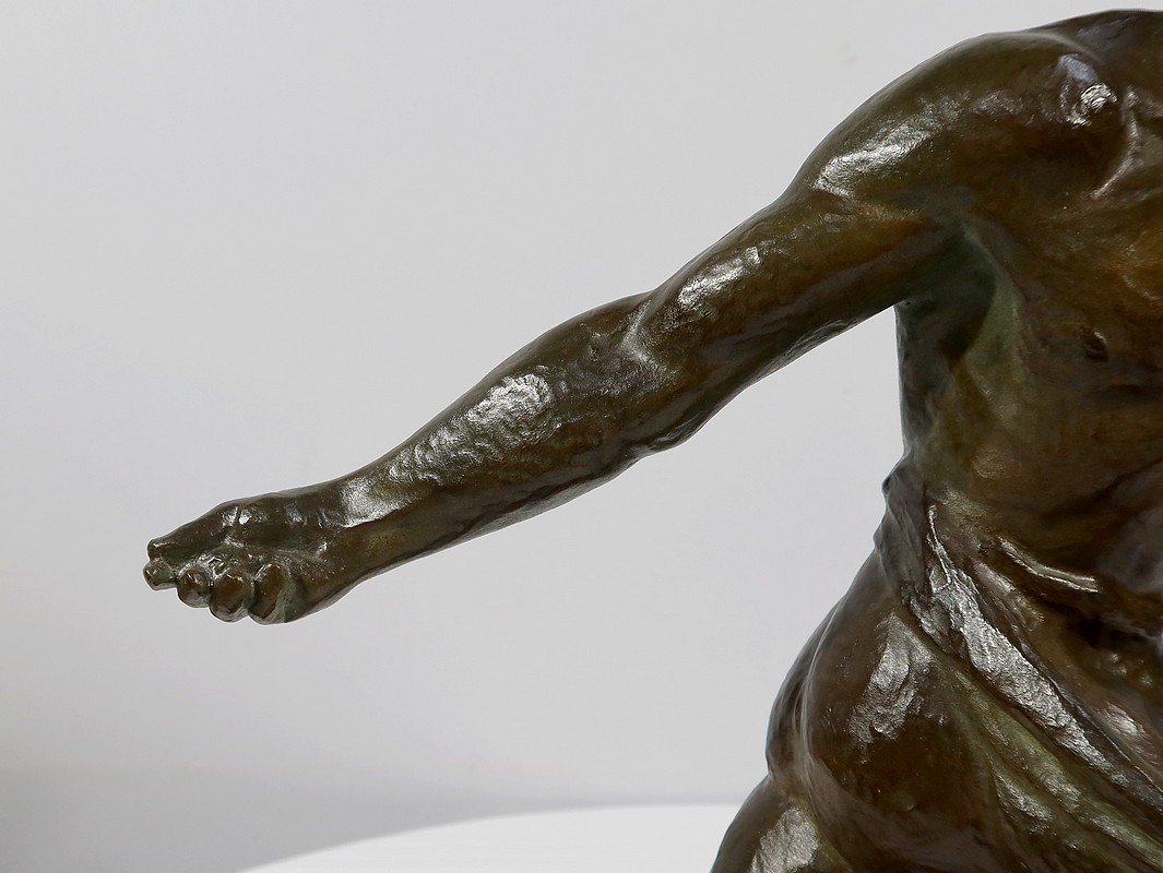 Bronze “the Sower” By A. Kelety, Art Deco - 1930-photo-1